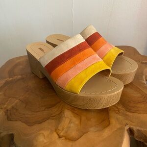 Matiko Multicolor Striped Mules